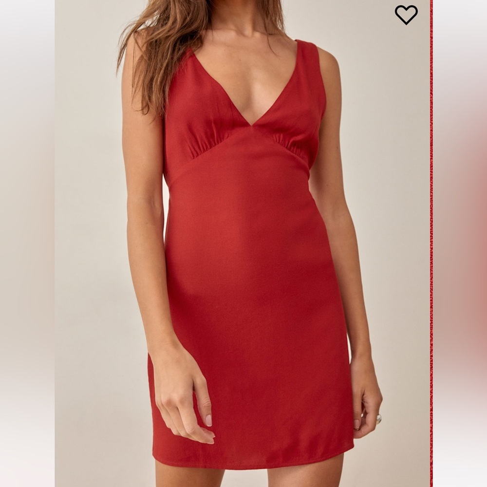 Reformation Zina Red dress